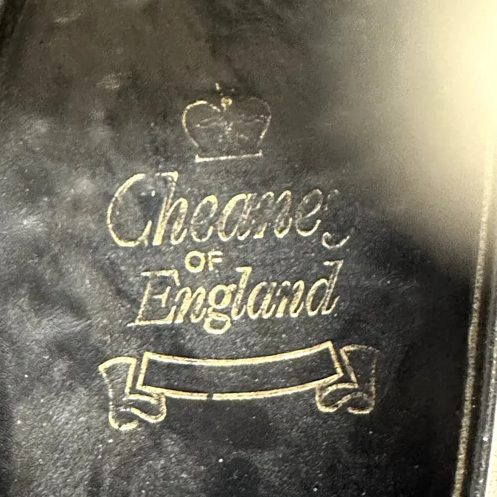 VGUC Cheaney of England Black Calf Derby C1242 352-354V Made in England US 11
